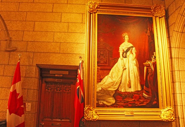 Portrait of Queen Victoria in Ottawa Parliament Canada 150