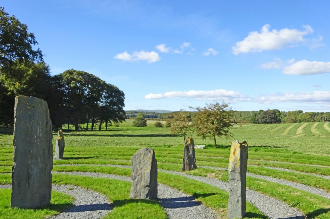 Labyrinth at Holker Hall Morecambe Bay Cumbria - photo Zoe Dawes