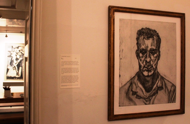 Lucien Freud drawing abbot hall kendal - image Zoe Dawes
