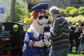 Postman Pat and author John Cunliffe in Kendal Cumbria - photo Zoe Dawes