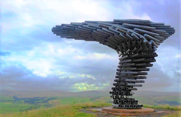 The Singing-Ringing-Tree-Panopticon on Pennines in Lancashire North West England - photo Zoe Dawes