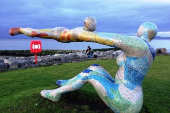 Venus and Cupid sculpture Morecambe Lancashire - photo Zoe Dawes